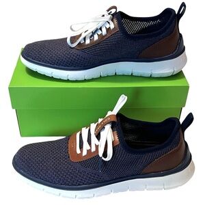 Cole Haan Generation Zerogrand Shoes Marine Blue Stitchlite Comfort Oxford Sz 8